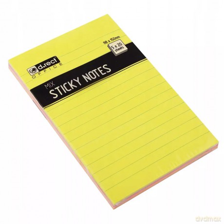 Notes samoprzylepny 98x150mmon w linie