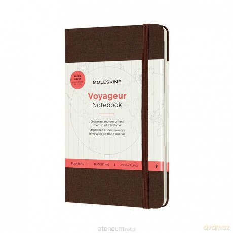 Notes VOYAGEUR 208 stron, coffee brown
