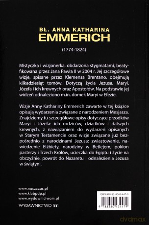 Objawienia o Narodzeniu Pańskim - bł. Anna Katharina Emmerich [KSIĄŻKA]
