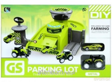 Parking metalowy farma z akcesoriami