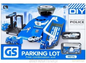 Parking metalowy policyjny z akcesoriami