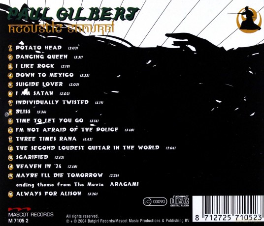 Paul Gilbert: Acoustic Samurai [CD]