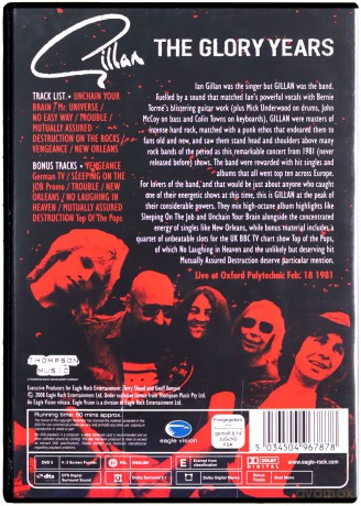 Gillan: The Glory Years [DVD]