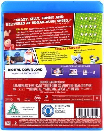 Captain Underpants (Kapitan Majtas: Pierwszy wielki film) [Blu-Ray]
