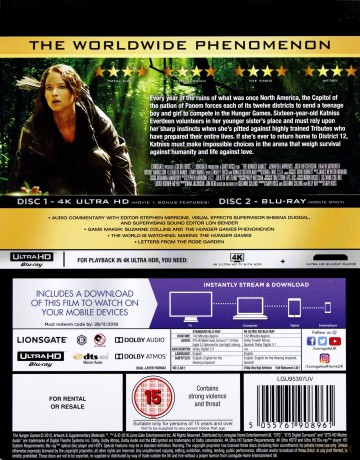 The Hunger Games (Igrzyska śmierci) [Blu-Ray 4K]+[Blu-Ray]