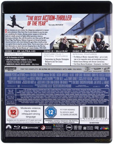 Mission: Impossible 6 - Fallout [Blu-Ray 4K]+[2xBlu-Ray]