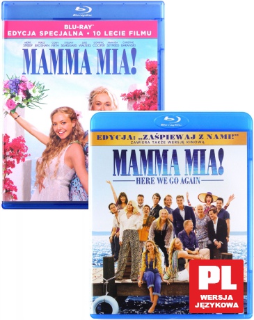 Mamma Mia / Mamma Mia! Here We Go Again Pakiet [2xBlu-Ray]