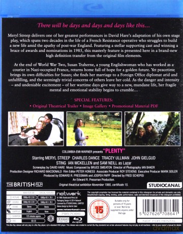 Plenty (Obfitość) [Blu-Ray]