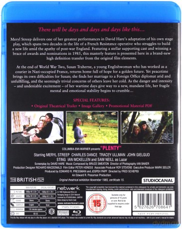 Plenty (Obfitość) [Blu-Ray]