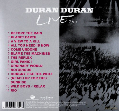 Duran Duran: A Diamond In The Mind - Live 2011 (digipack) [CD]