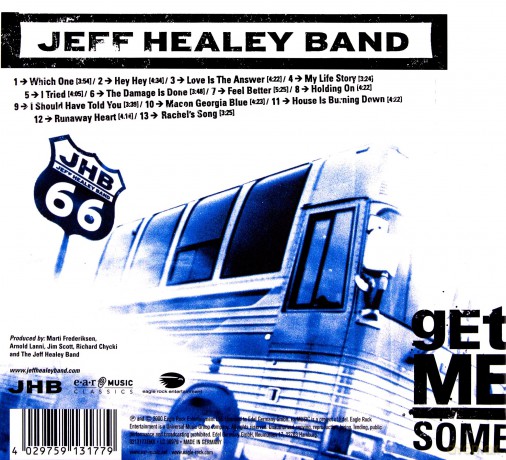 The Jeff Healey Band: Get Me Some [CD]