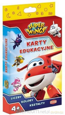 Super Wings. Karty edukacyjne. Liczby, kolory [KSIĄŻKA]