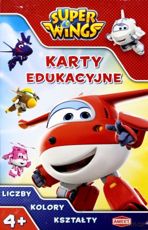 Super Wings. Karty edukacyjne. Liczby, kolory [KSIĄŻKA]