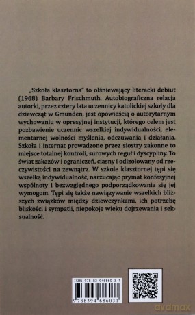 Szkoła klasztorna - Barbara Frischmuth [KSIĄŻKA]