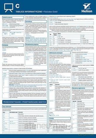 Tablice informatyczne. C - Radosław Sokół [KSIĄŻKA]