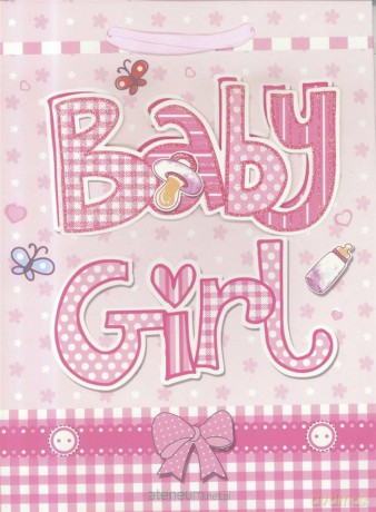 Torebka prezentowa M Baby Girl 1326-04