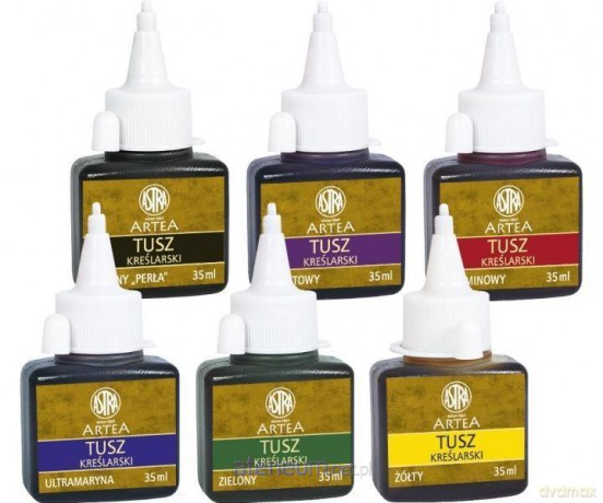 Tusz kreślarski 35 ml czarny perła