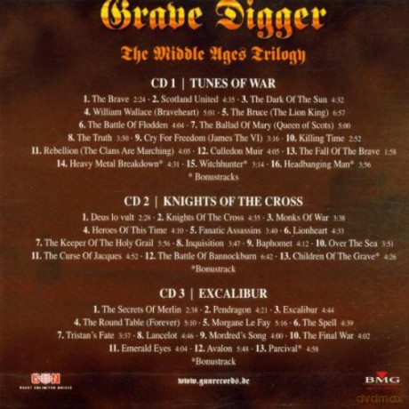 Grave Digger: The Middle Ages Trilogy [3CD]