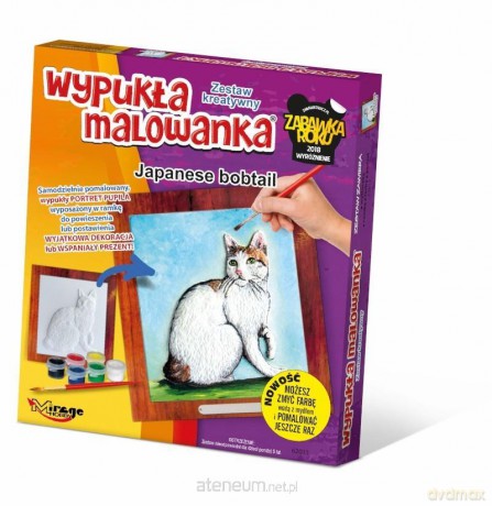 Wypukła Malowanka - Kot Japanese Bobtail