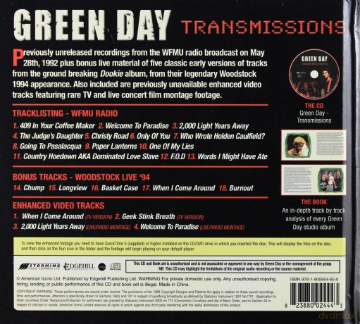 Green Day: Transmissions (digibook) [CD]