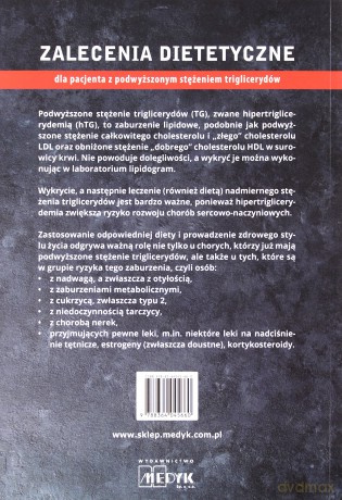 Zalecenia dietet. dla pacjenta z podwyższonym - Aleksandra Cichocka [KSIĄŻKA]