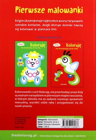 Pierwsze malowanki. Koloruję nie przechodząc przez linię [KSIĄŻKA]