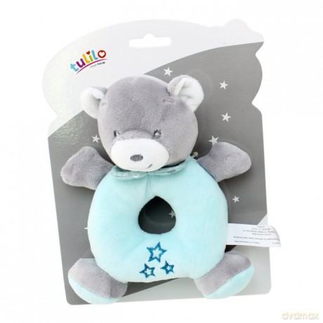 Grzechotka New Baby Miś miętowy 16 cm