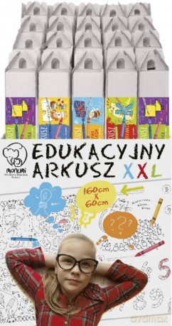 Kolorowanka Arkusz edukacyjny XXL display podłogowy, 20 sztuk