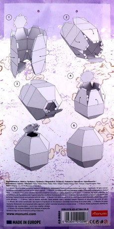   Globus 3D do składania - Dinozaury