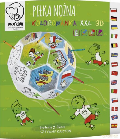 Kolorowanka przestrzenna Piłka L