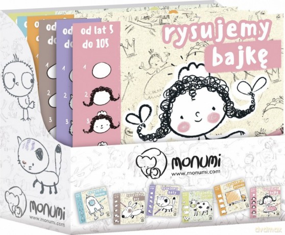 Księżeczka do nauki rysowania display, 12 sztuk [KSIĄŻKA]