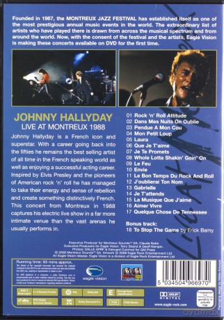 Johnny Hallyday: Live At Montreux 1988 [DVD]