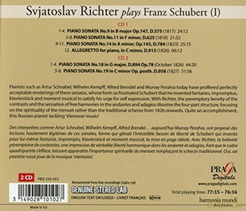 Schubert: Piano Sonatas Richter [CD]