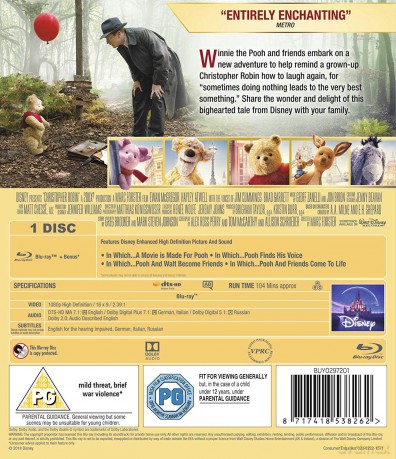 Christopher Robin (Krzysiu, gdzie jesteś?) (Disney) [Blu-Ray]