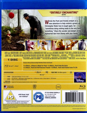 Christopher Robin (Krzysiu, gdzie jesteś?) (Disney) [Blu-Ray]