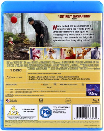 Christopher Robin (Krzysiu, gdzie jesteś?) (Disney) [Blu-Ray]