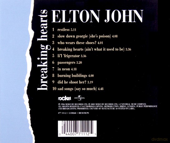 Elton John: Breaking Hearts Remastered [CD]