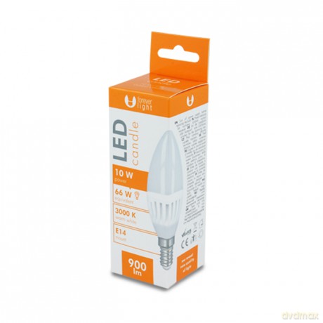  Żarówka LED E14 C37 10W 230V biała ciepła