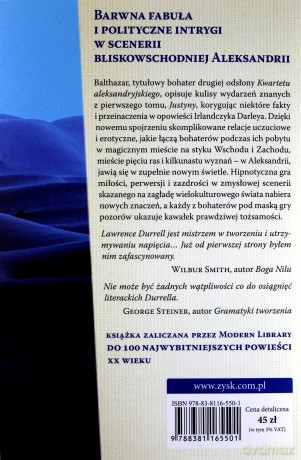 Balthazar. Kwartet aleksandryjski - Lawrence Durrell [KSIĄŻKA]