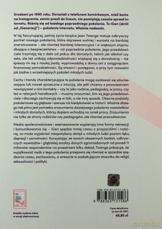 Igen. Dlaczego dzieciaki dorastające w sieci są mniej zbuntowane, bardziej tolerancyjne i mniej szczęśliwe oraz zupełnie nieprzygotowane do dorosłości i co to oznacza dla nas wszystkich - Jean M. Twenge [KSIĄŻKA]