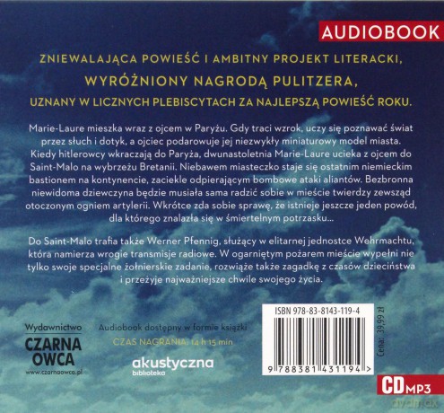 Światło, którego nie widać - Anthony Doerr [AUDIOBOOK]