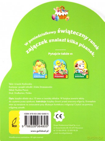 Wielkanocny zajączek wykrojnik [KSIĄŻKA]