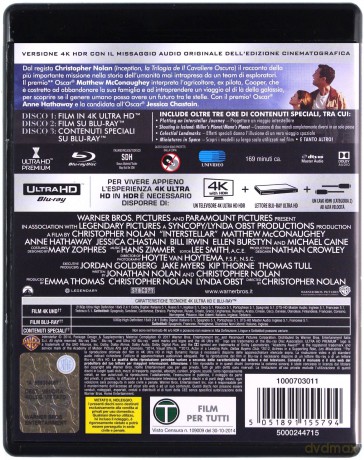 Interstellar [Blu-Ray 4K]+[2xBlu-Ray]