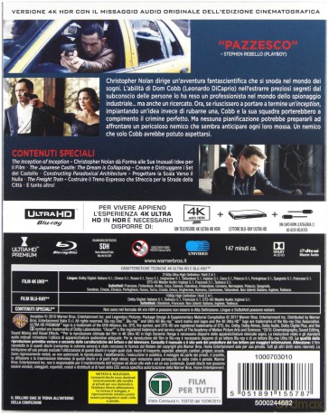 Incepcja [Blu-Ray 4K]+[2xBlu-Ray]