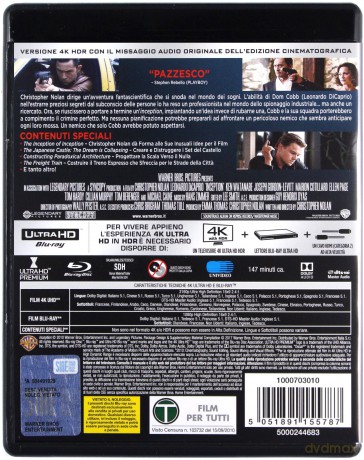 Incepcja [Blu-Ray 4K]+[2xBlu-Ray]