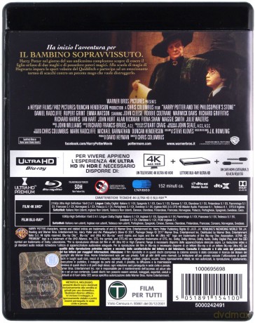 Harry Potter i Kamień Filozoficzny [Blu-Ray 4K]+[Blu-Ray]