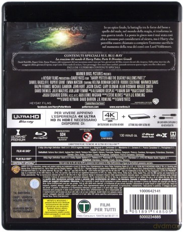 Harry Potter and the Deathly Hallows: Part 2 (Harry Potter i Insygnia Śmierci: Część II) [Blu-Ray 4K]+[Blu-Ray]