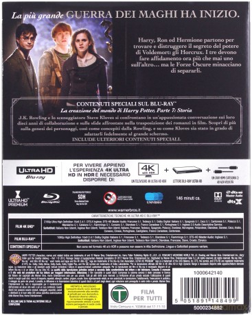Harry Potter i Insygnia Śmierci: Część I [Blu-Ray 4K]+[Blu-Ray]
