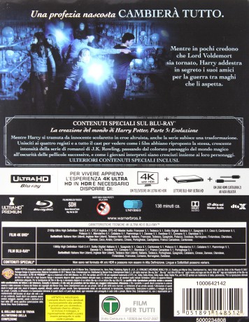 Harry Potter i Zakon Feniksa [Blu-Ray 4K]+[Blu-Ray]