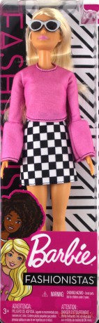 Barbie Fashionistas Doll 104 - Blonde with Checkered 